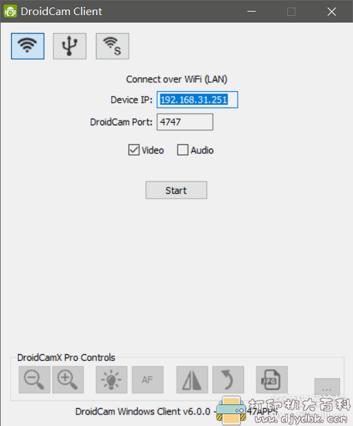 [安卓]把手机变身为网络摄像头或者USB摄像头的工具：DroidCamX Wireless Webcam Pro v6.7.1免付费版 配图 No.2