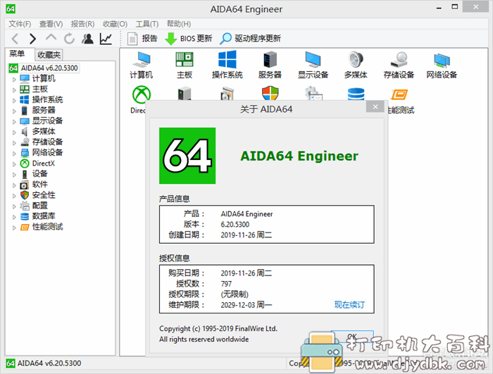 电脑硬件检测工具：AIDA64 v6.20.5300 中文绿色版已注册（4个版本） 配图 No.2