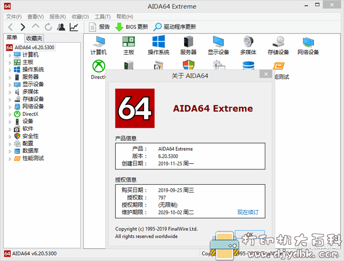 电脑硬件检测工具：AIDA64 v6.20.5300 中文绿色版已注册（4个版本） 配图 No.3