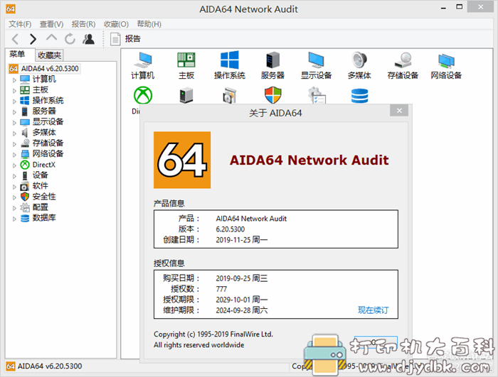 电脑硬件检测工具：AIDA64 v6.20.5300 中文绿色版已注册（4个版本） 配图 No.4